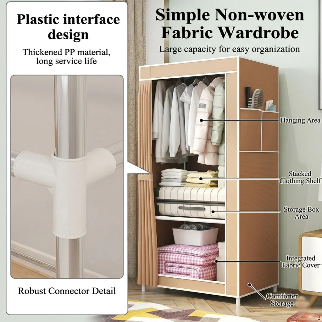 Non-woven Wardrobe Cloth Storage Organizer - Image 5