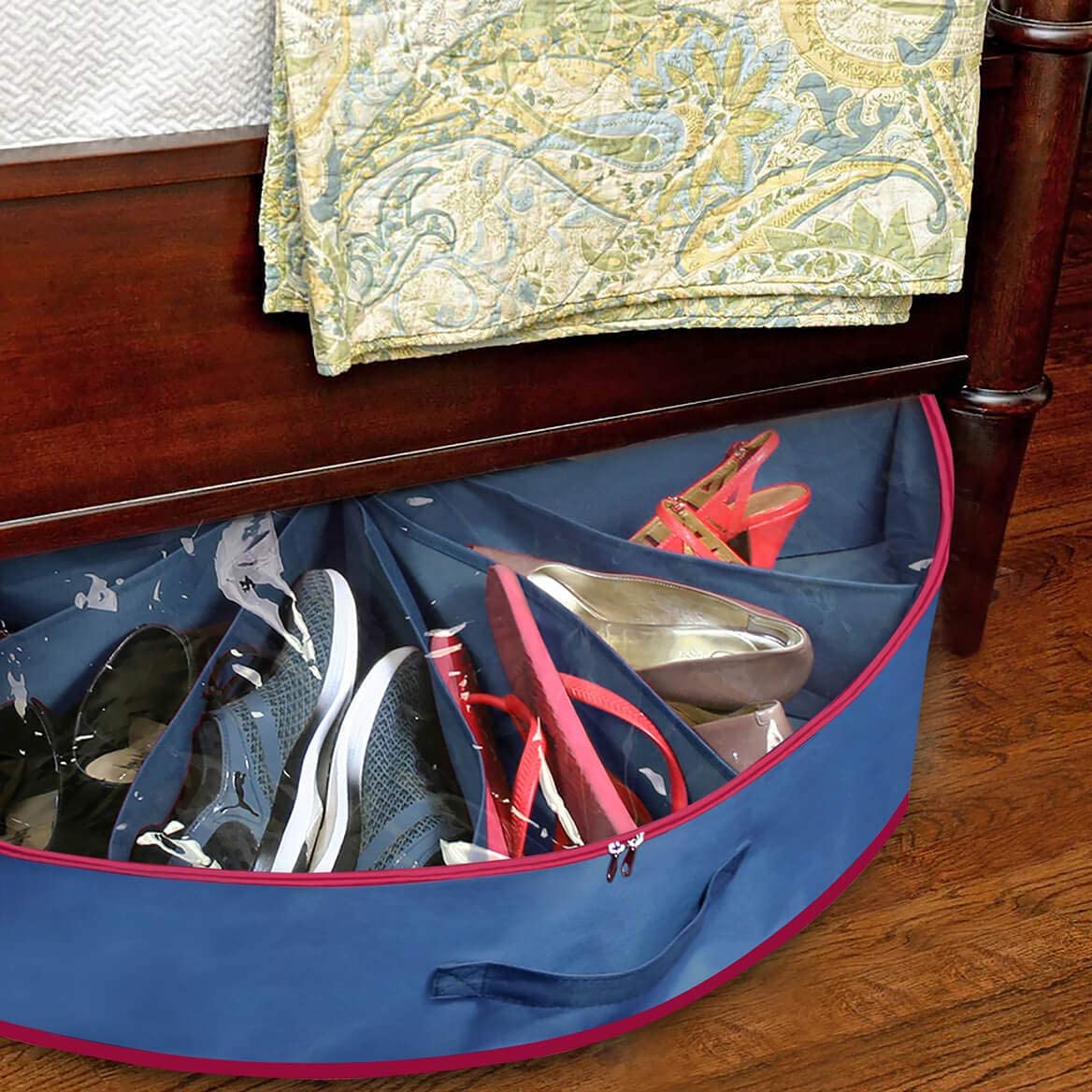 Pack of 12 Shoes Organizer Round Shaped Space Saver Light weight Bag - Image 4