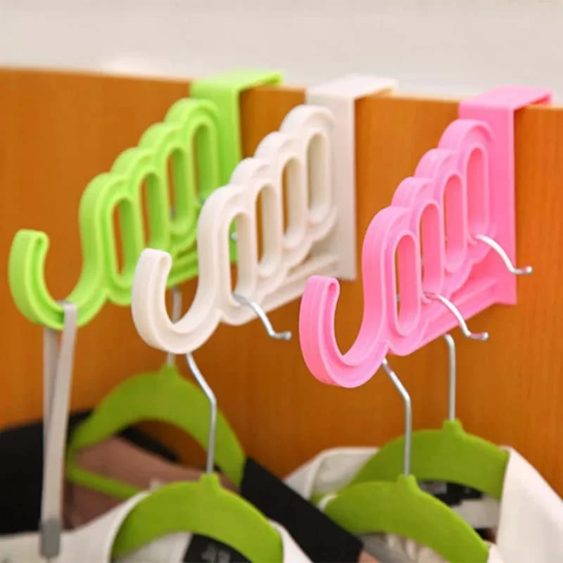 1 pc 5 Hole Plastic Organizer Door Hooks. - Image 3