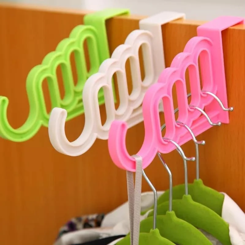 1 pc 5 Hole Plastic Organizer Door Hooks. - Image 5