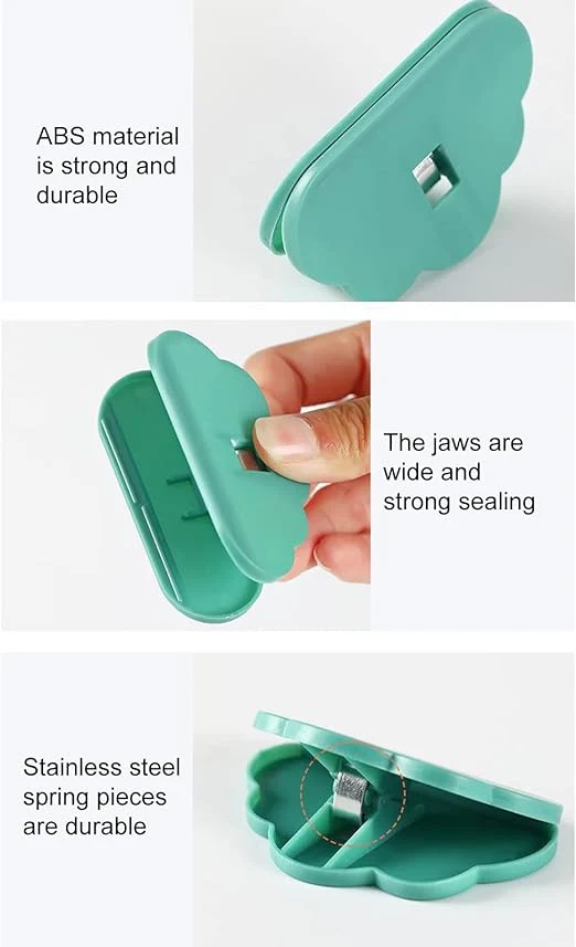Pack Of 2 - Creative Cloud Shape Plastic Sealing Food Clips - Image 5