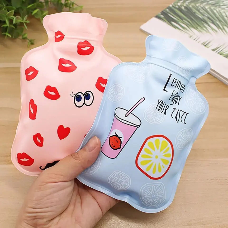 1 pc Portable Cute Hot & Cold Water Bag Bottle Shape Winter Feet Hand Warmer - Image 2