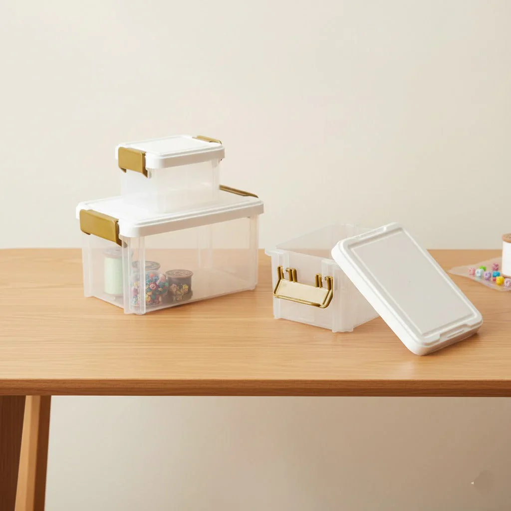 Pack Of 3 - Multi-Purpose Mini Stackable Storage Box Organizer - Image 2