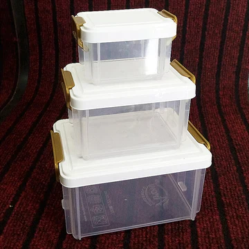 Pack Of 3 - Multi-Purpose Mini Stackable Storage Box Organizer - Image 4