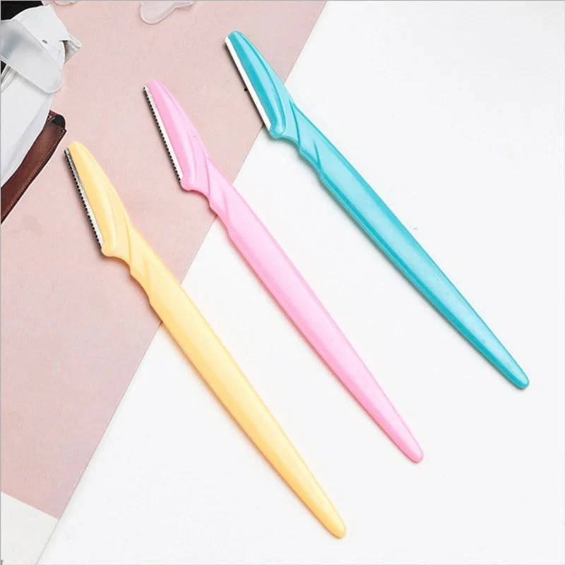 Pack Of 3 Eyebrow Trimmer Safety Razor Face Shaver Blades.