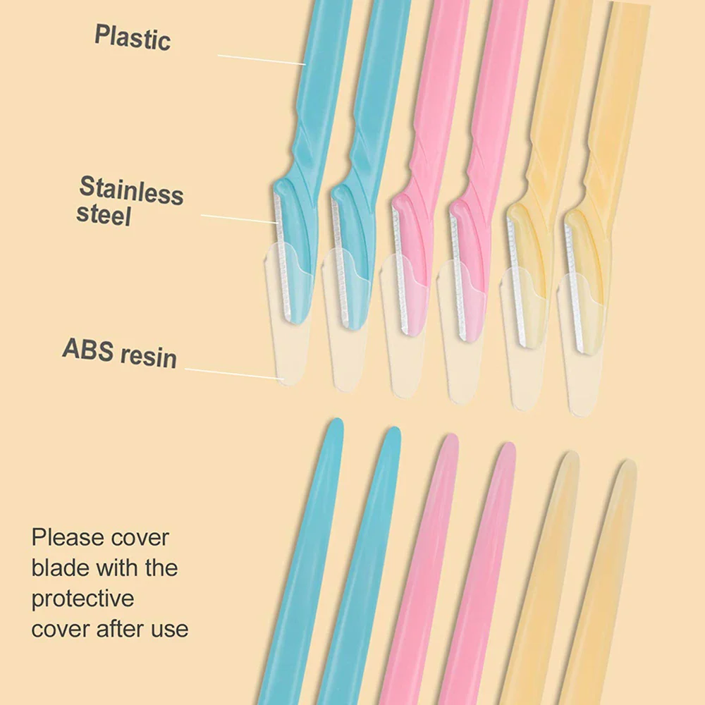 Pack Of 3 Eyebrow Trimmer Safety Razor Face Shaver Blades. - Image 6