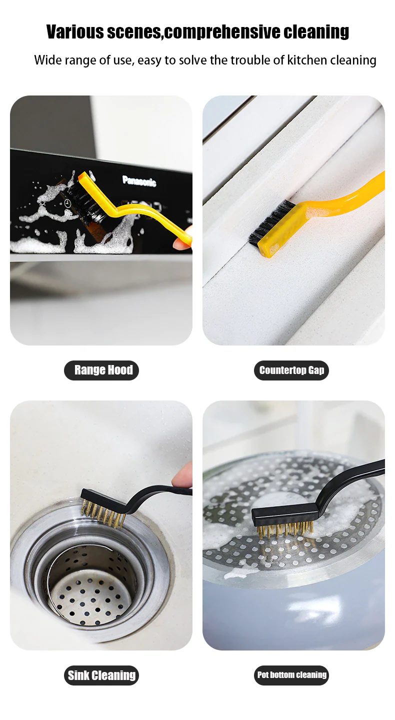 Pack of 3 Mini Wire Brush Set. - Image 6