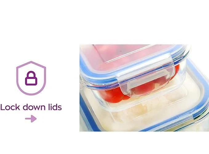 Pack of 4 Lock Seal Storage Container - Image 3