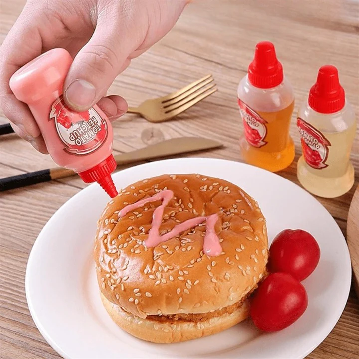 Pack Of 4 Plastic Sauce Bottle - Image 2