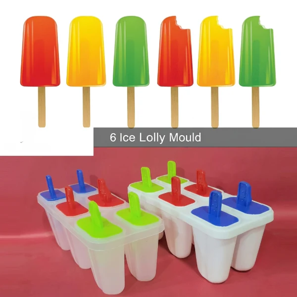 6PCs Reusable Ice Lolly Maker Set - Image 3