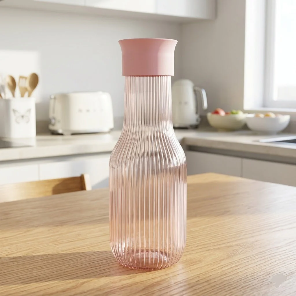 Plastic Linear Design Water Bottle