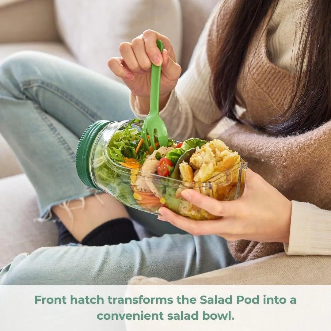 Plastic Sealed Storage Salad Jar - Image 3