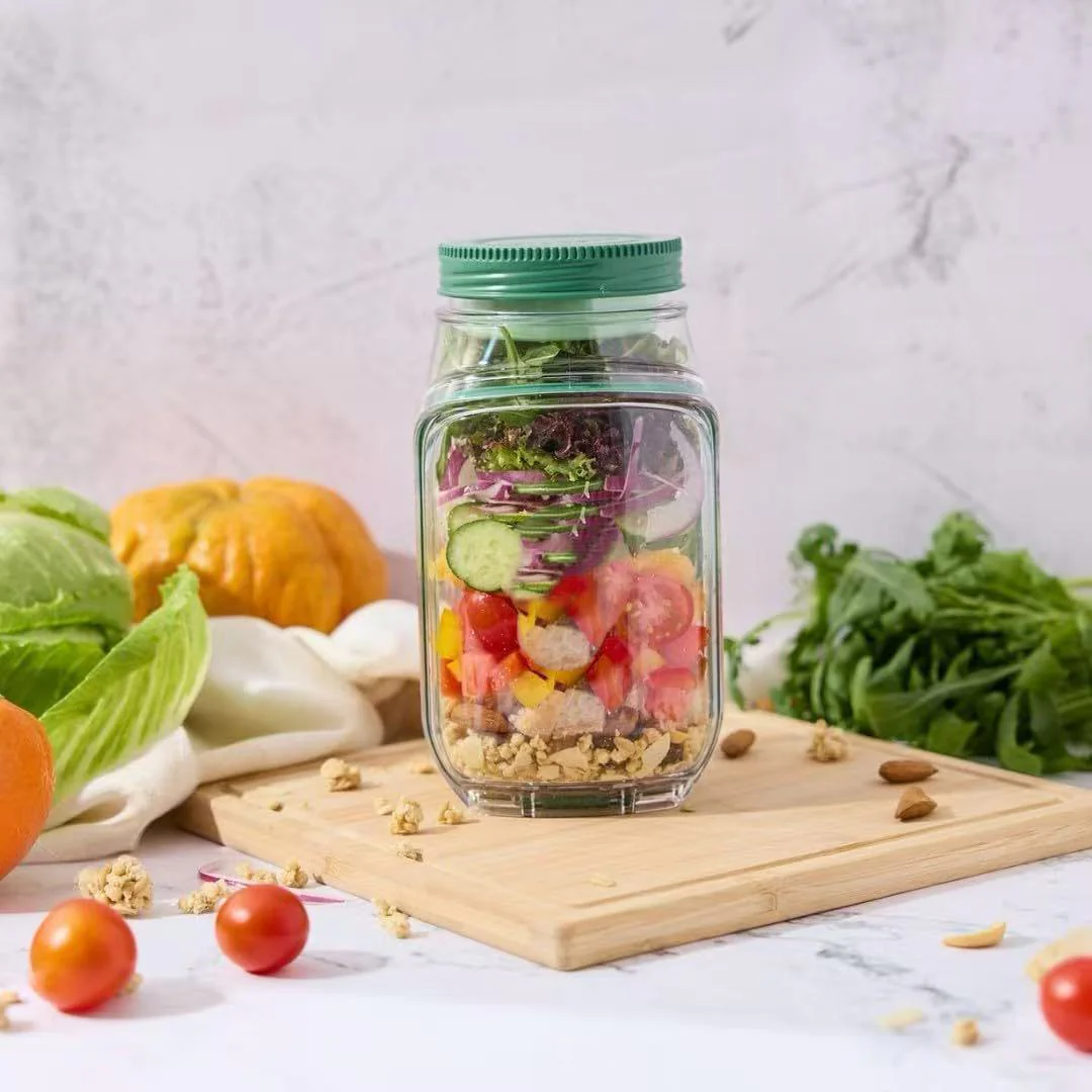 Plastic Sealed Storage Salad Jar - Image 4