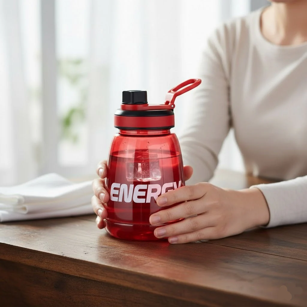 Plastic Sports Water Bottle 1000ML - Image 3
