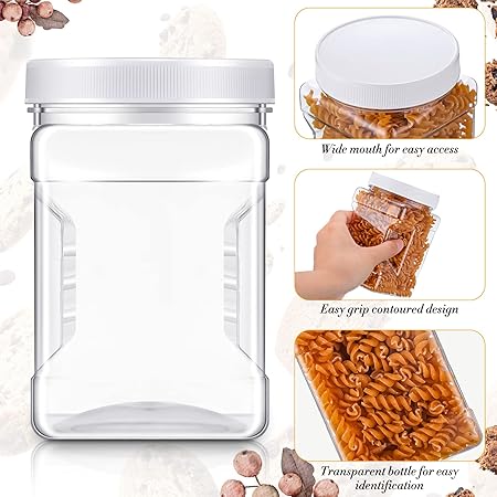 Plastic Square Sealed Jar - Image 4