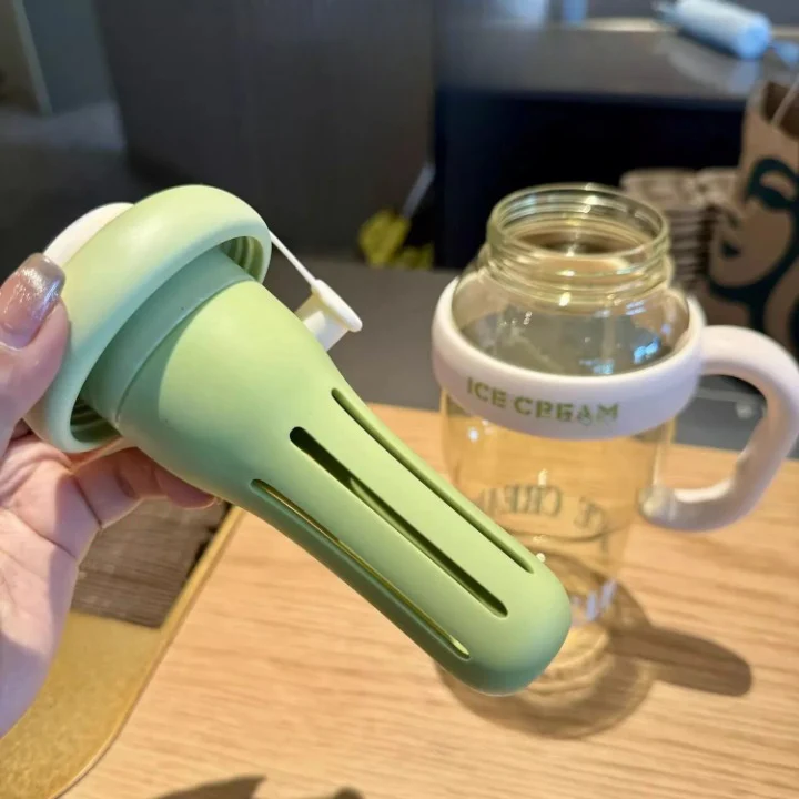 Plastic Water Bottle With Lid And Straw - Image 8