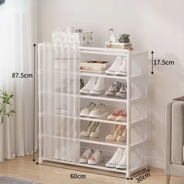 Portable 6 Layers Shoe Organizer - Image 2