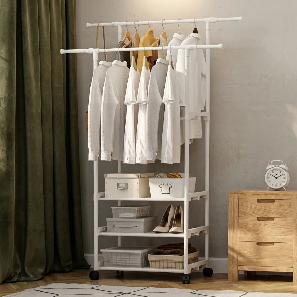 Portable Clothes Hanging Storage Rack - Image 2
