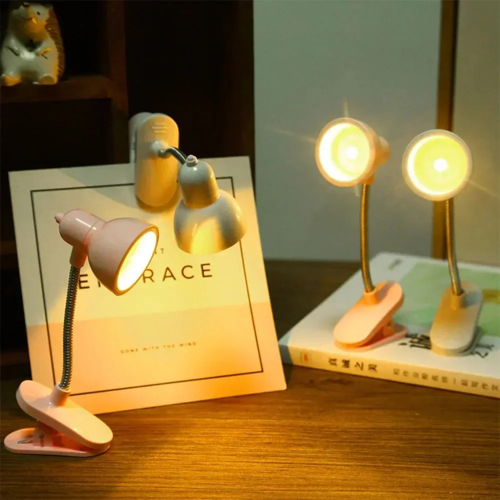 Portable Mini LED Book Light with Clip - Image 2