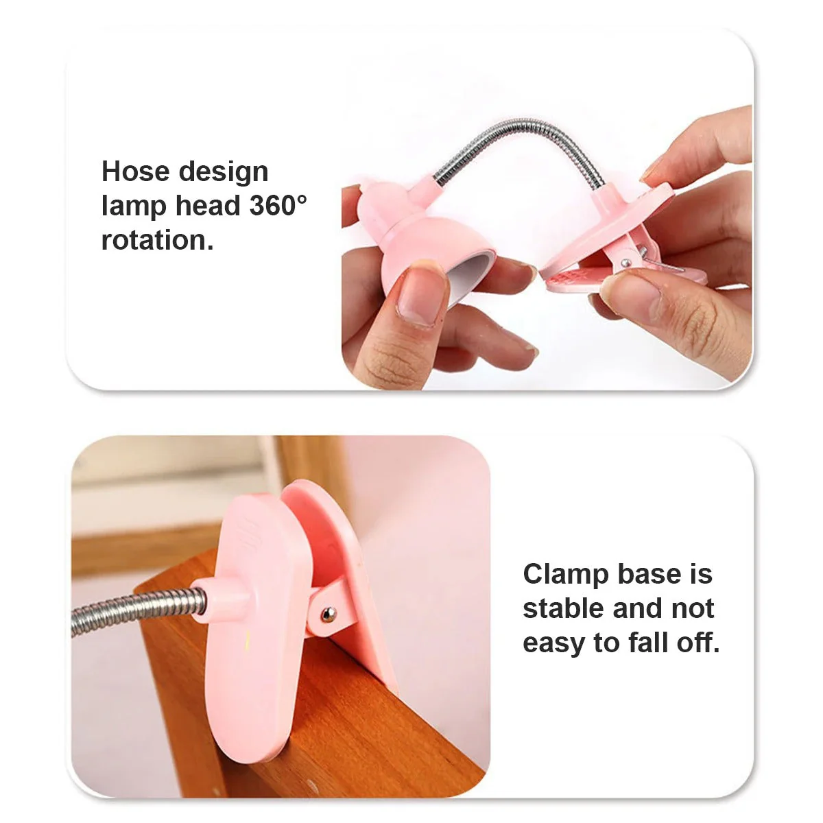 Portable Mini LED Book Light with Clip - Image 4