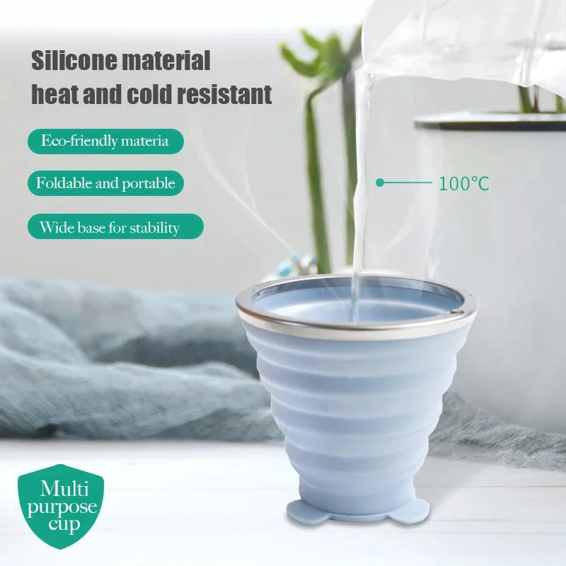 Portable Silicon Folding Glass - Image 3