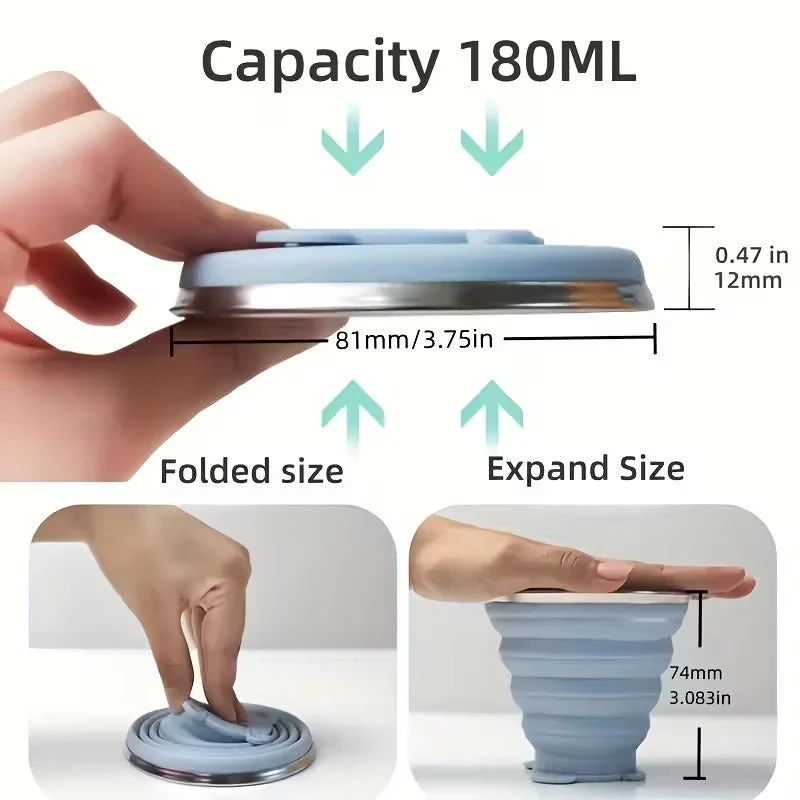 Portable Silicon Folding Glass - Image 4