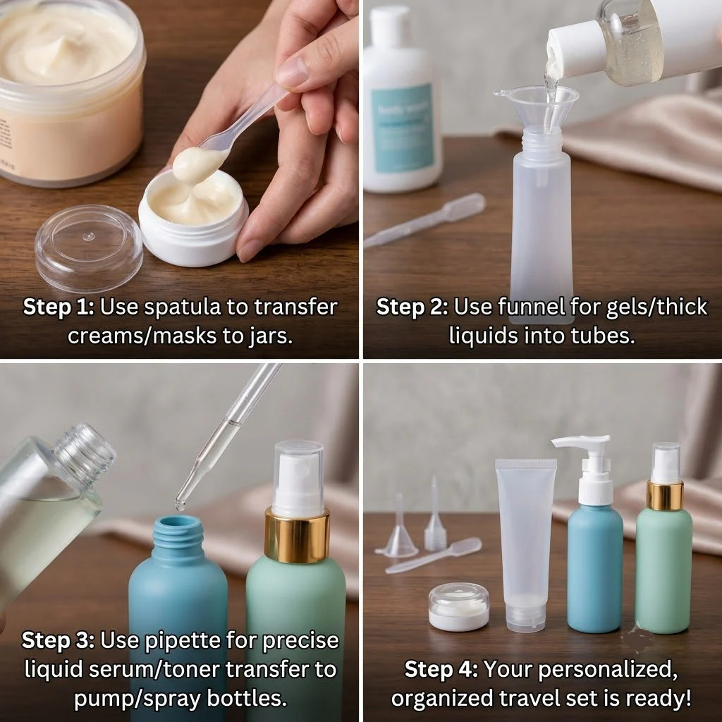 11PCs Portable Skincare Travel Kit - Image 2