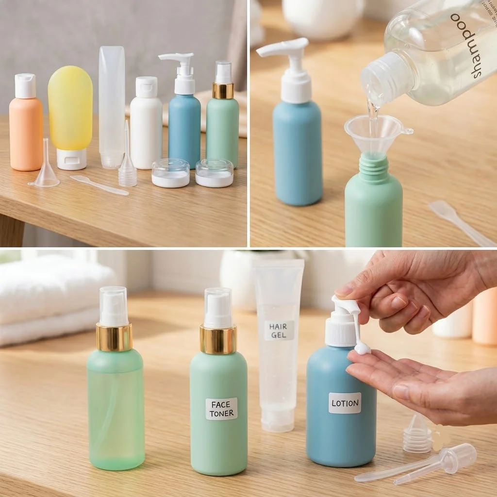 11PCs Portable Skincare Travel Kit - Image 3