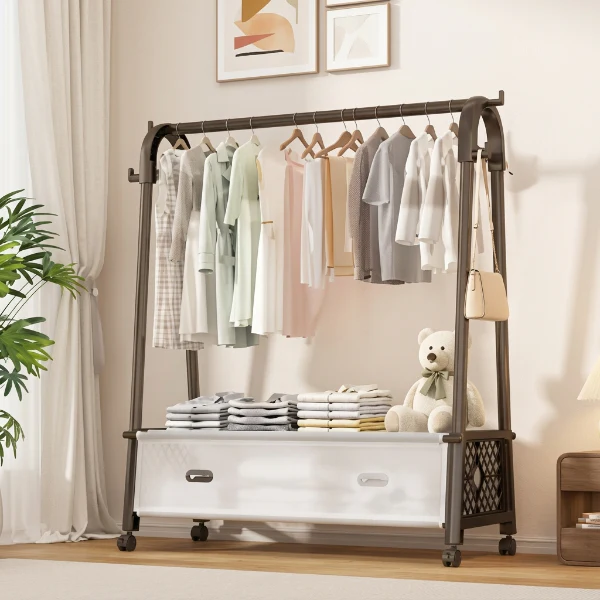 Portable Wardrobe Drying Clothe Rack
