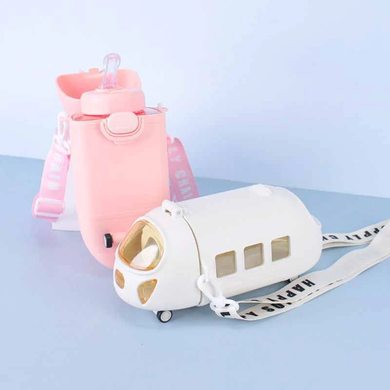Cute Train Shape Travel Water Bottle - Image 2