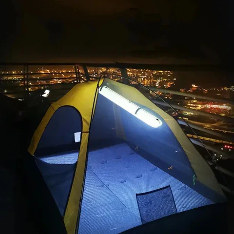 Folding Inflatable Camping Light with Solar Charging - Image 3