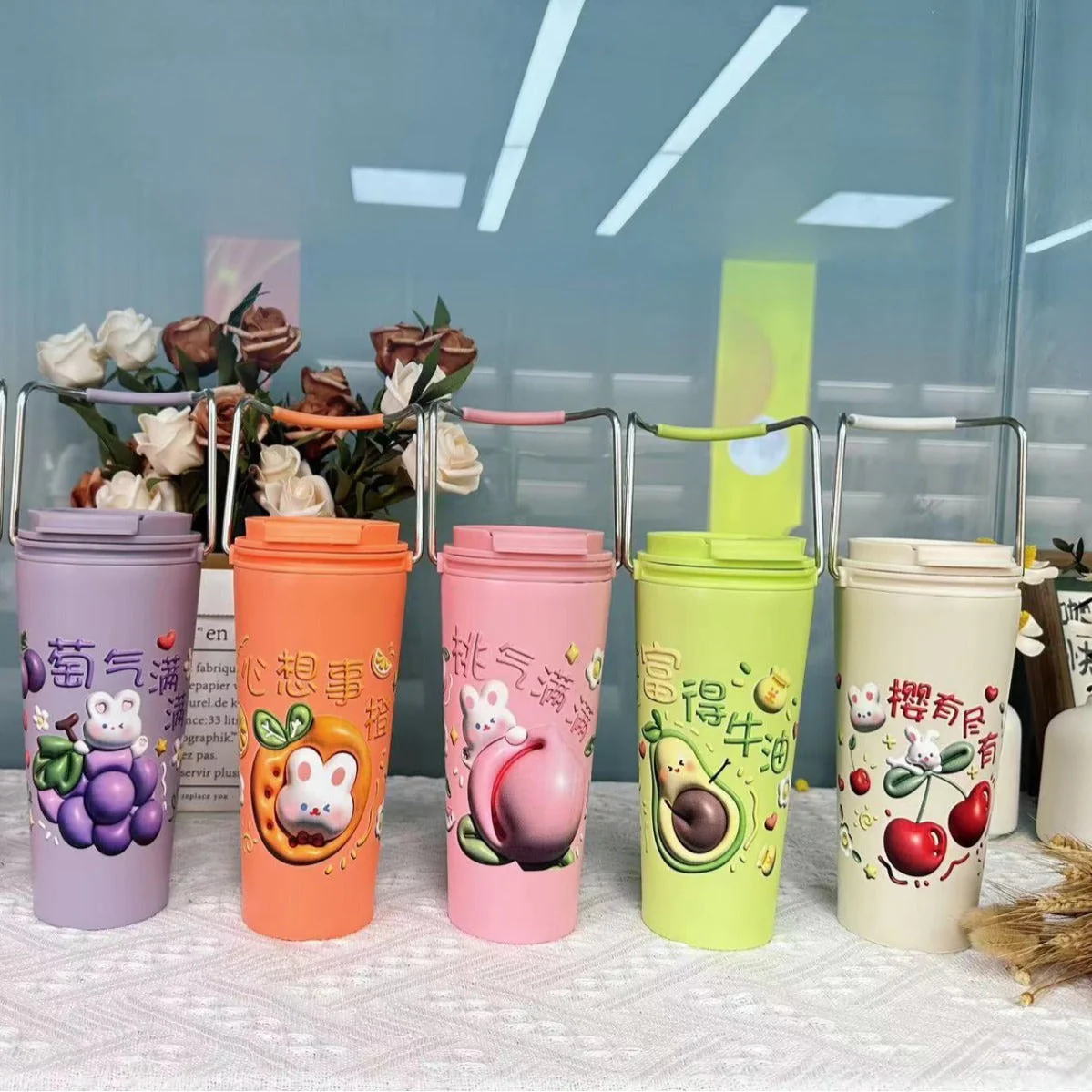 Printed Stainless Steel Insulated Water Cup - Image 2