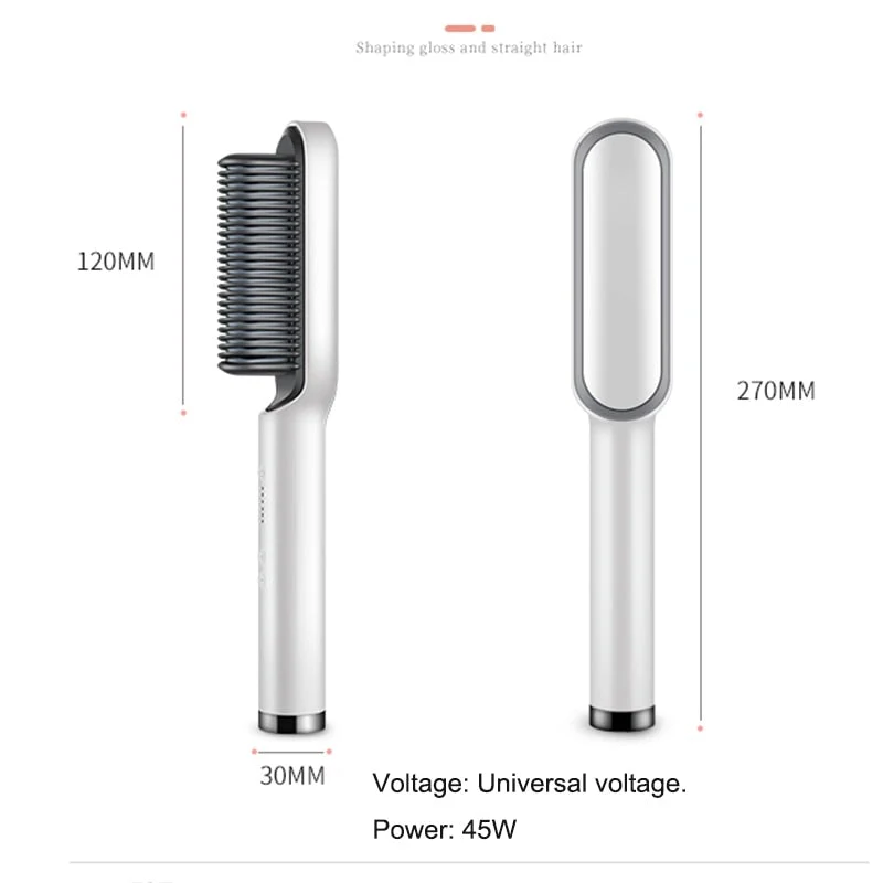 Hair Straightener - Ceramic Heated Hair Brush - Image 5
