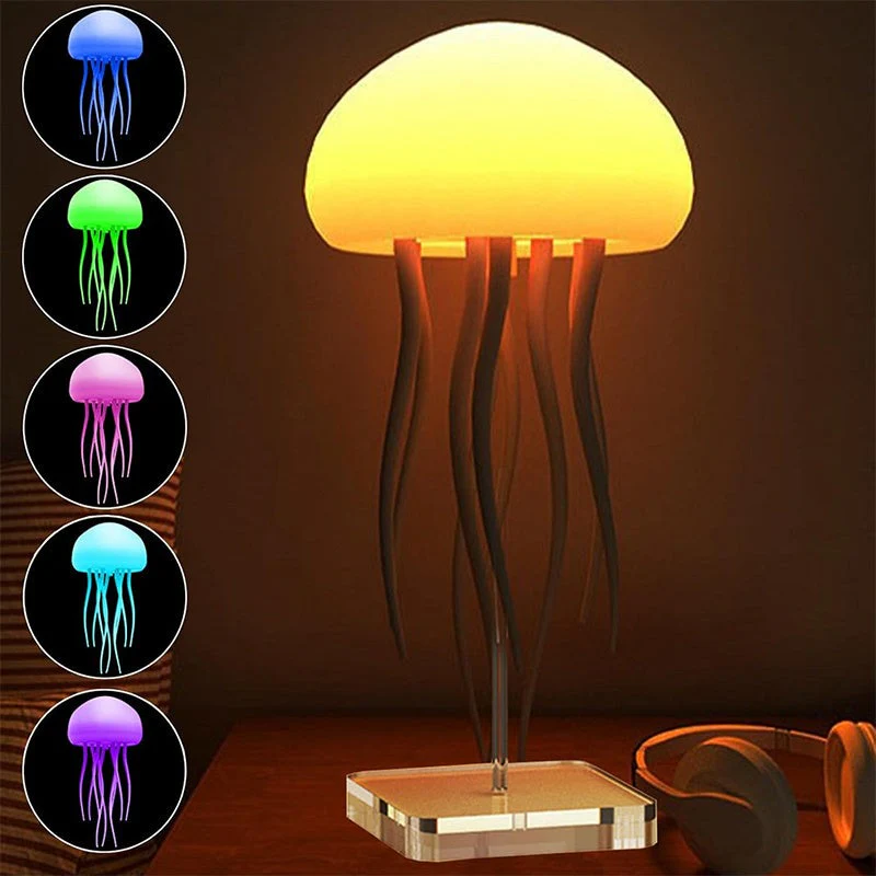 Rechargeable LED Jellyfish Night Lamp