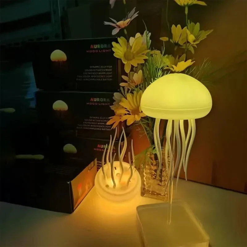 Rechargeable LED Jellyfish Night Lamp - Image 3