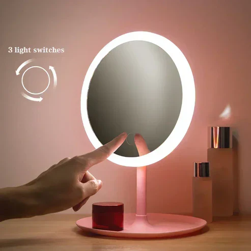 Rechargeable LED Light Makeup Mirror - Image 3