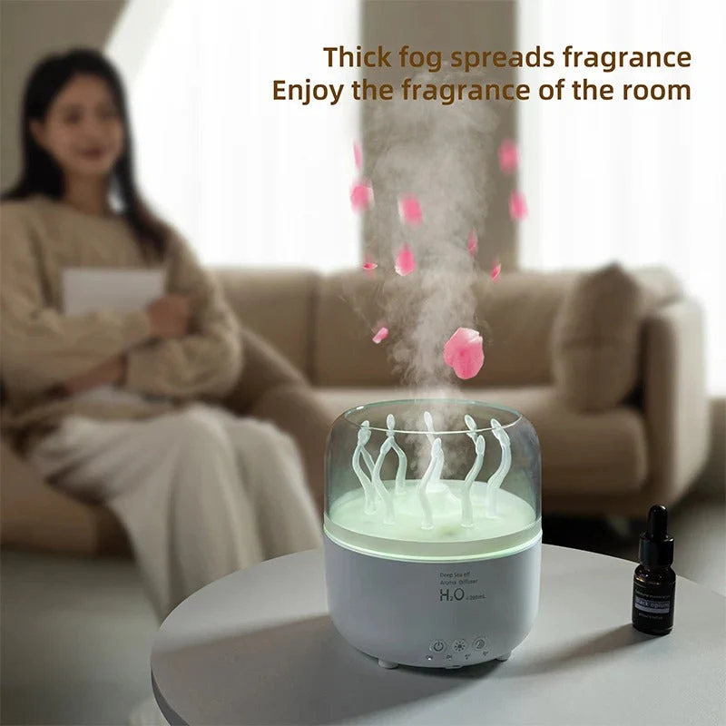 Rotating Jellyfish Aroma Diffuser Humidifier - Image 3
