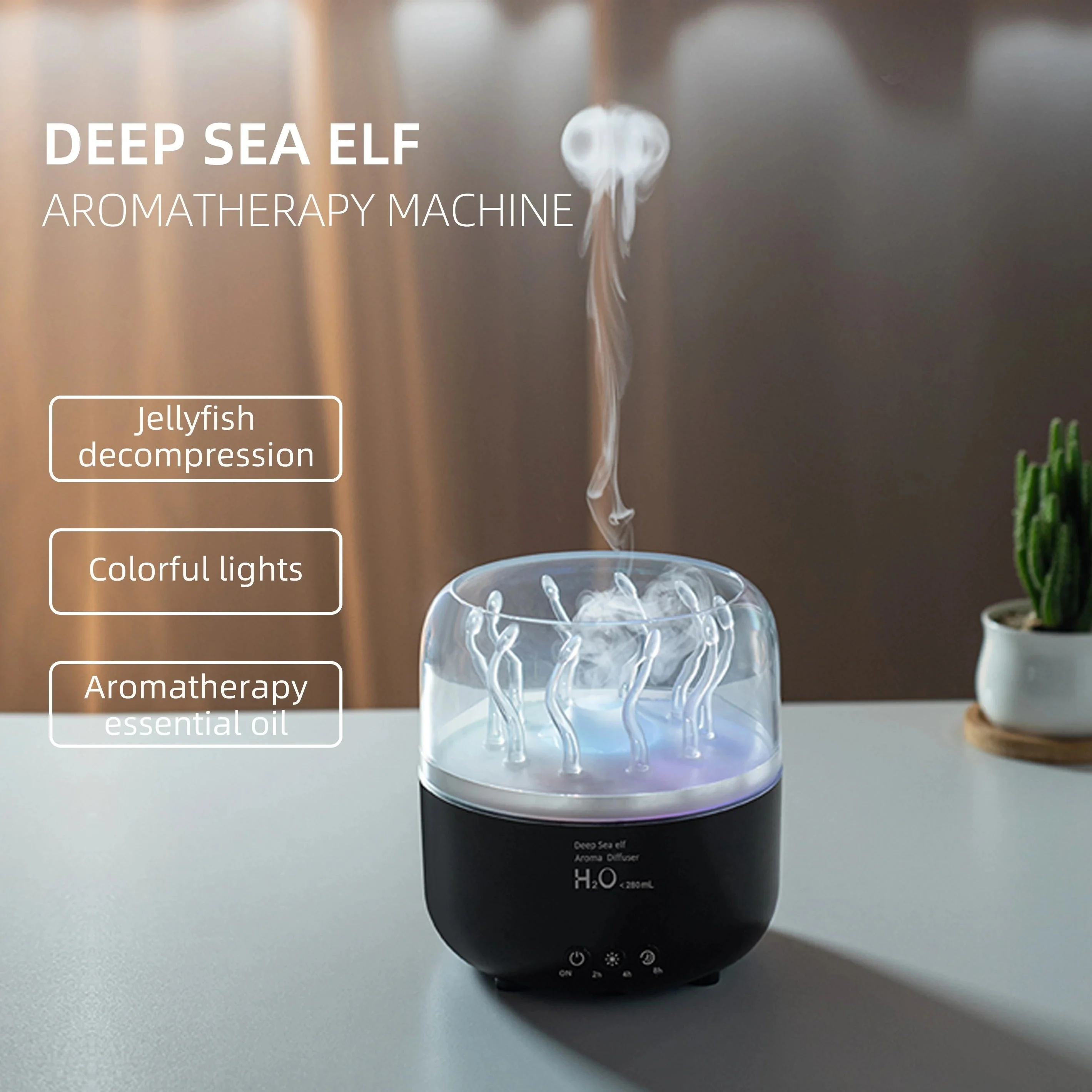 Rotating Jellyfish Aroma Diffuser Humidifier - Image 6