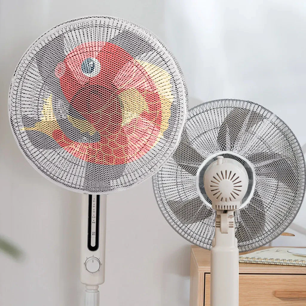 Cartoon Printed Safety Net Dustproof Fan Cover