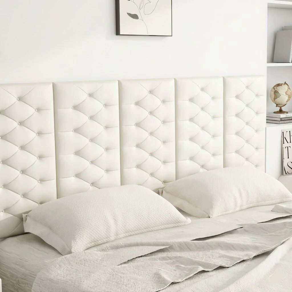 Self Adhesive 3D Fomic Wall Sticker - Off-White (28 x 14 Inch) - Image 2
