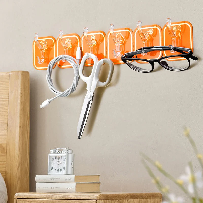Acrylic Waterproof Self Adhesive 6 Hooks Strip - Image 4