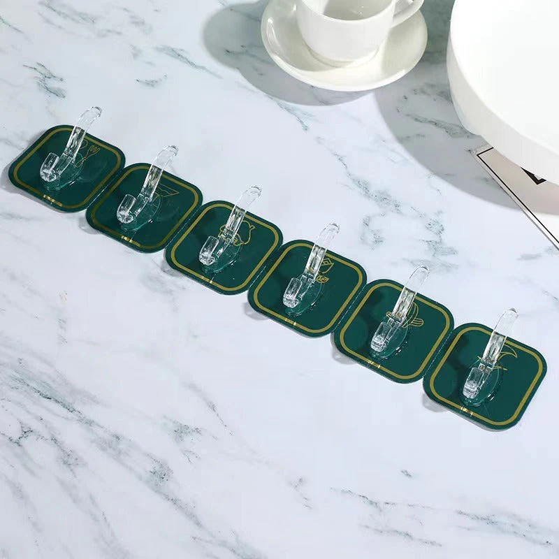 Acrylic Waterproof Self Adhesive 6 Hooks Strip - Image 6
