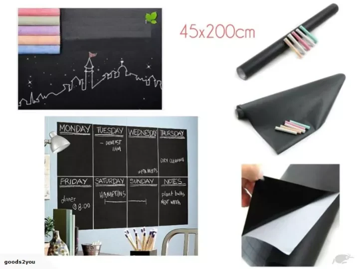 Self-Adhesive Blackboard Wall Sticker 45 x 200 cm. - Image 3