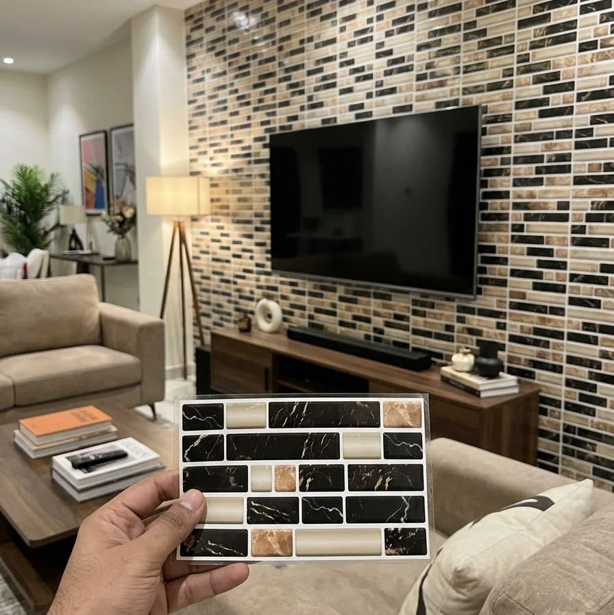 Self Adhesive Brick Design Tile Stickers - Image 5