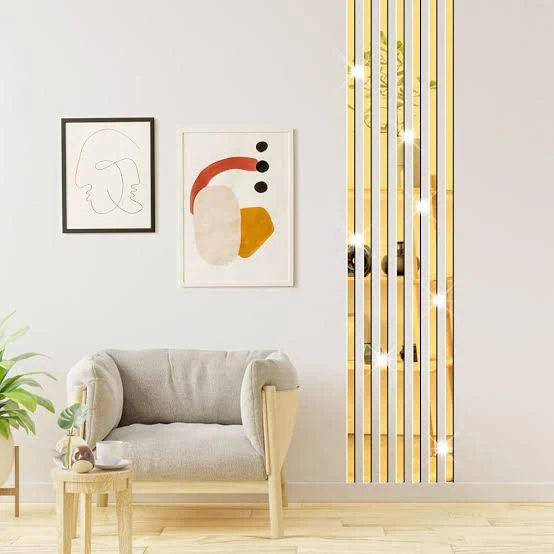 Self-Adhesive Golden Wall Sticker Roll (0.8x96 Inches) - Image 5