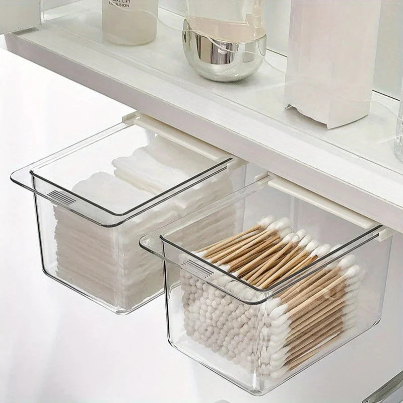 Self Adhesive Pull-Out Drawer Style Storage Box - Image 5