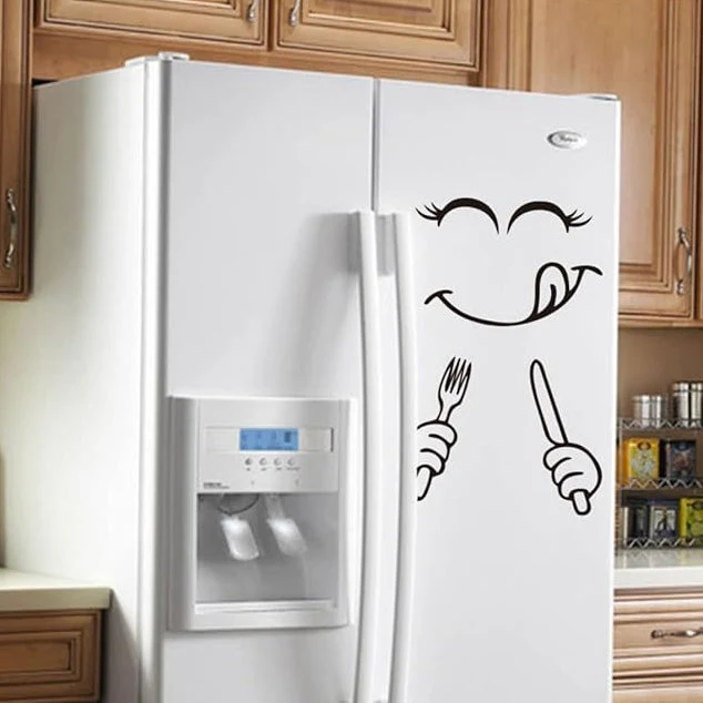 Self Adhesive Smiley Fridge Sticker (Random Sticker) - Image 2