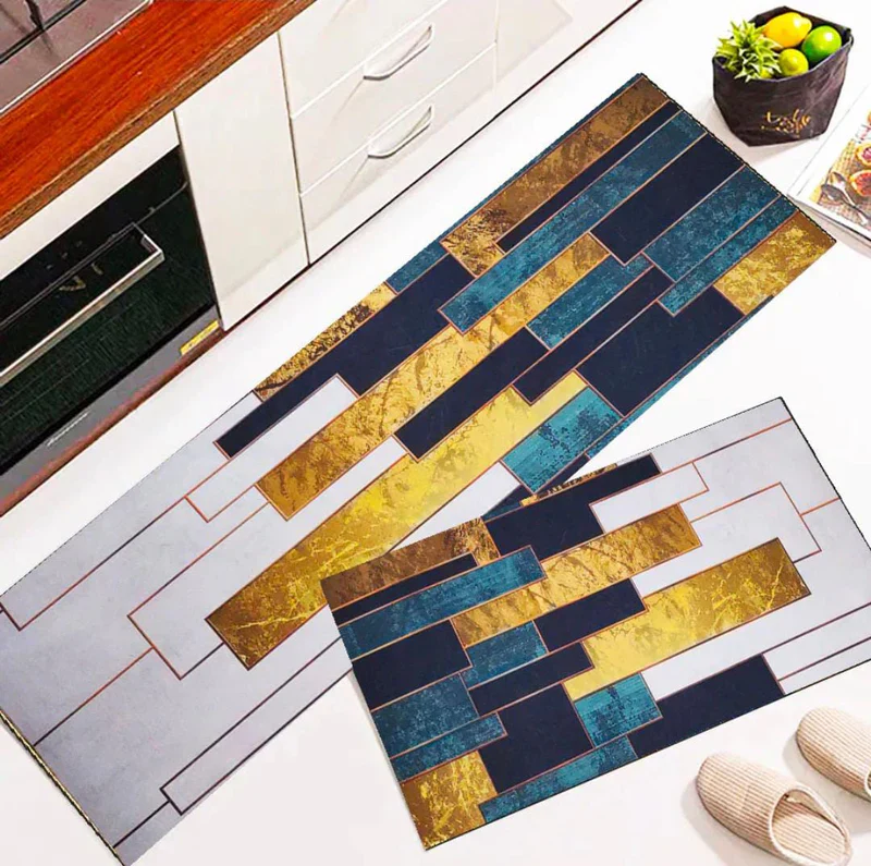 Set Of 2 Kitchen Floor Mat (Random Designs) - Image 2