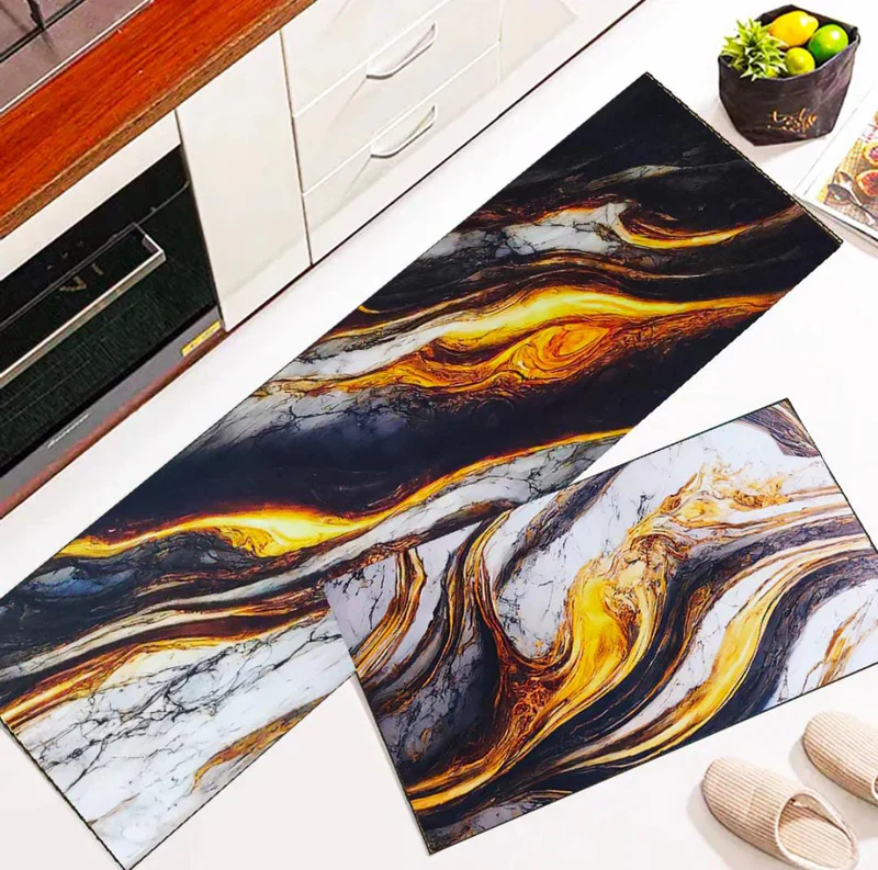 Set Of 2 Kitchen Floor Mat (Random Designs) - Image 4