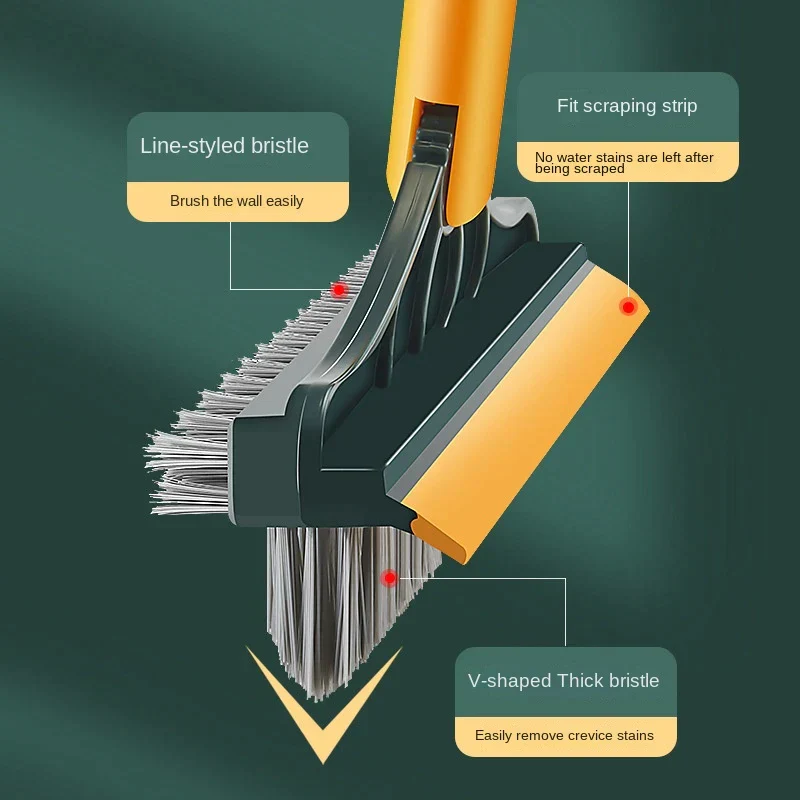 3 In 1 Silicone Cleaning Brush, Dusting & Wiping Mop - Image 2